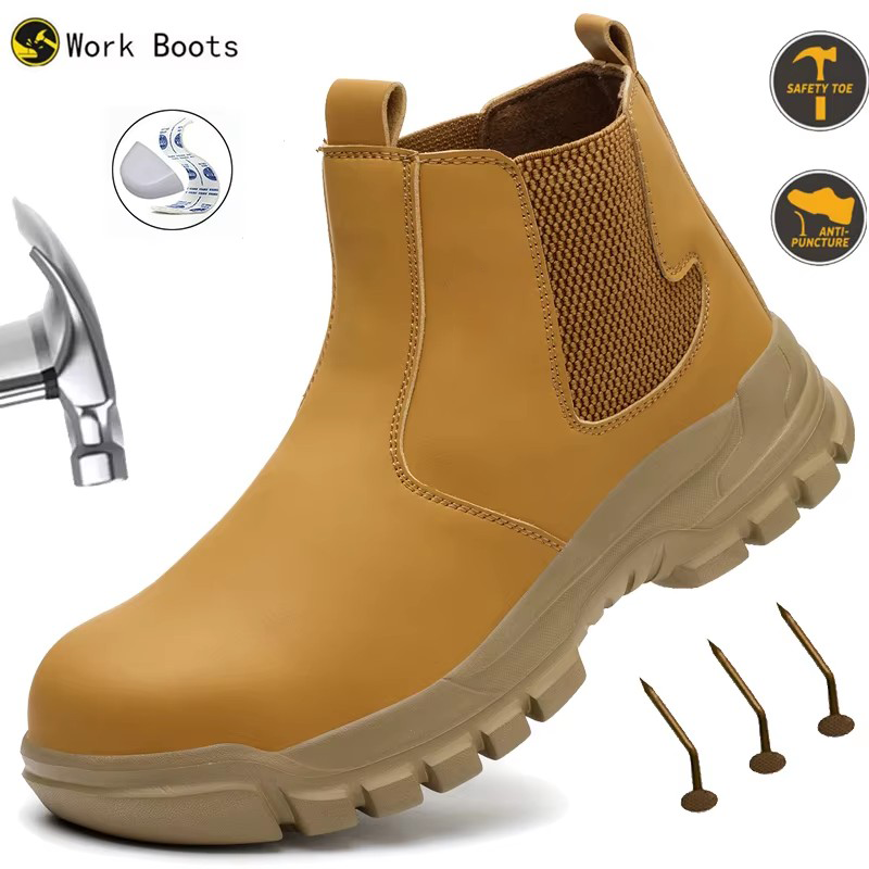 Work Boot Steel Toe - Bottes de travail de sécurité imperméables