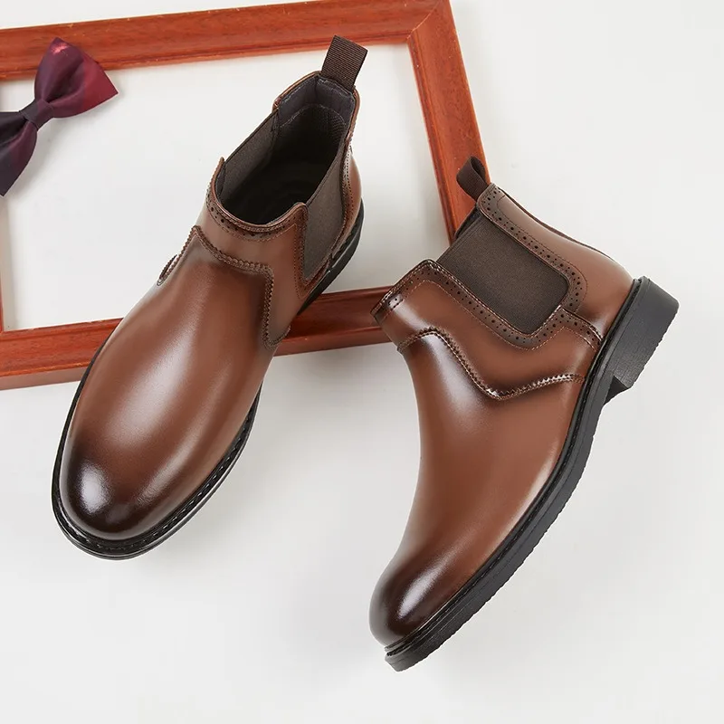 Men Shoes Oxford - Bottes Oxford en cuir Vintage pour