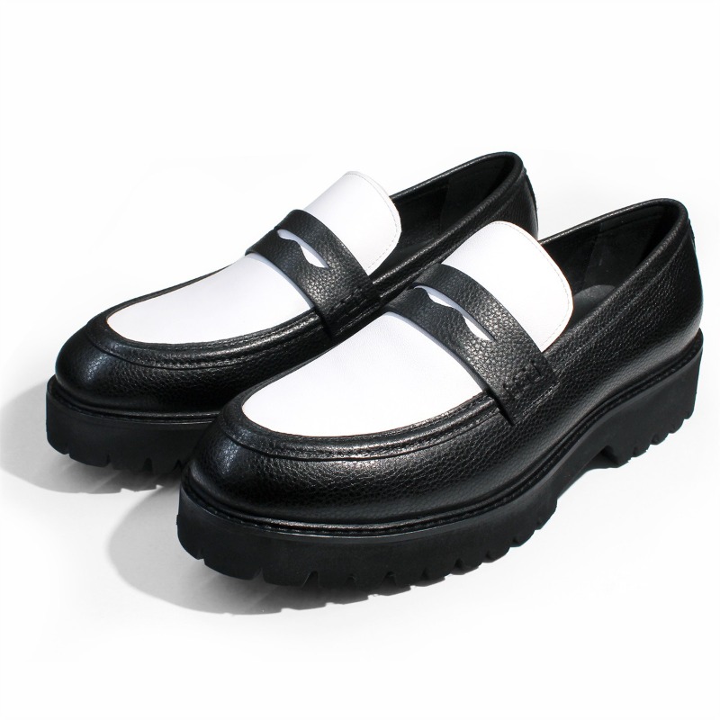 Men'S Shoes Black And White - Chaussures tendance noires et blanches de