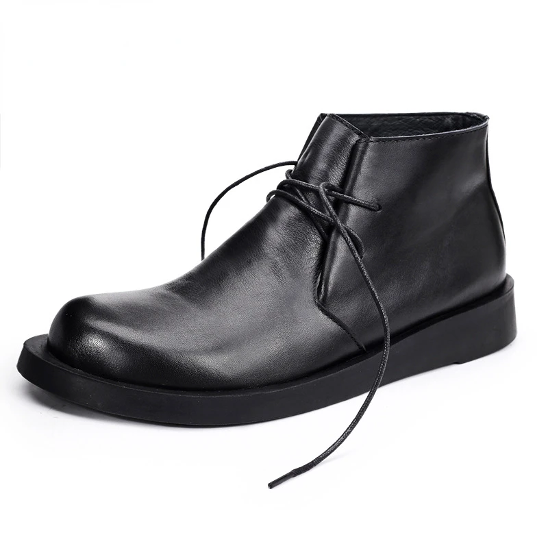 Men Shoes Oxford - Bottines Oxford Vintage en cuir véritable