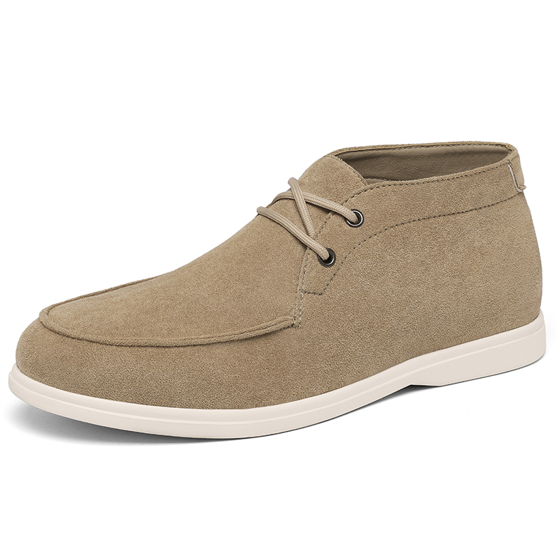 Men'S Shoes Black And White - Bottines Chukka classiques en cuir suédé