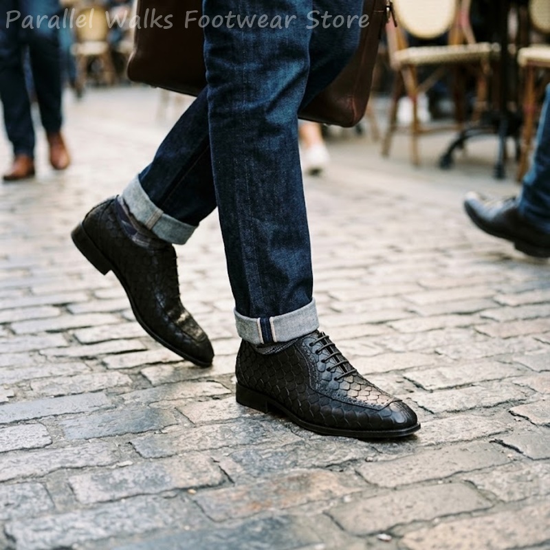 Men Shoes Oxford - Chaussures Oxford pour hommes en cuir