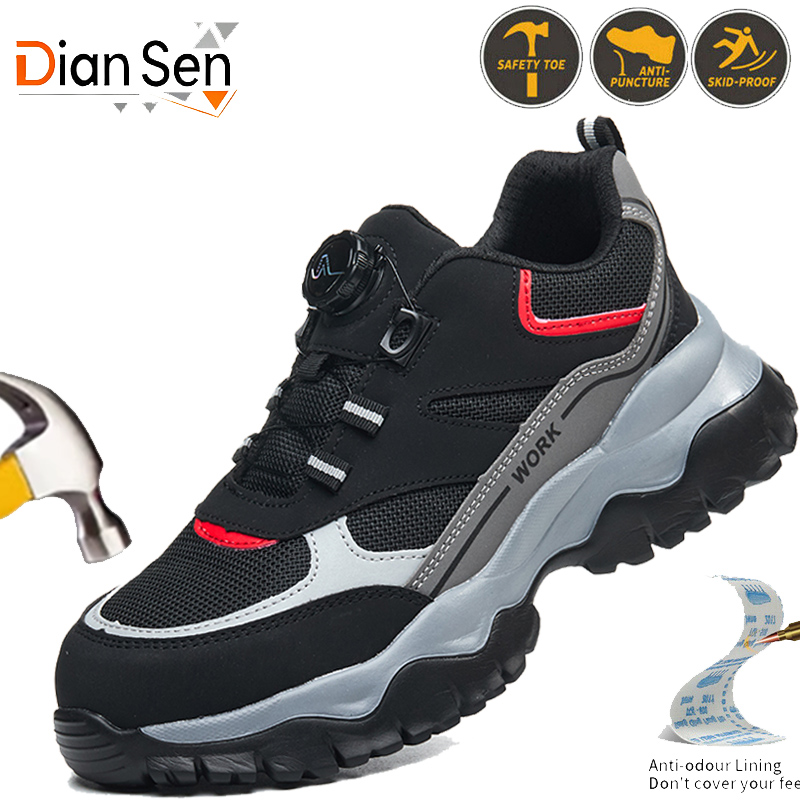 Work Boot Steel Toe - Chaussures indestructibles pour hommes, bottes de
