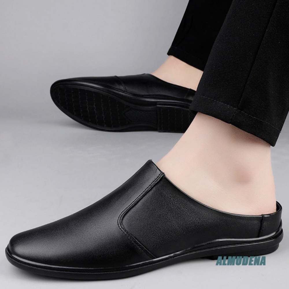 Mules minimalistes pour hommes - Men'S Shoes Black And White avis et prix