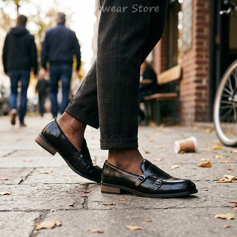 Mocassins à double boucle pour - Men Shoes Oxford avis et prix