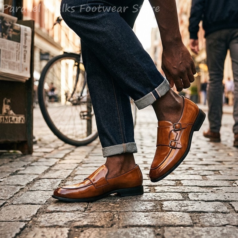 Mocassins à double boucle pour - Men Shoes Oxford avis et prix