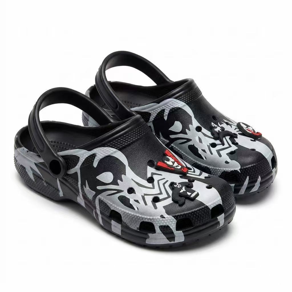 Nouveaux sabots Venom à imprim - Men'S Shoes Black And White avis et prix