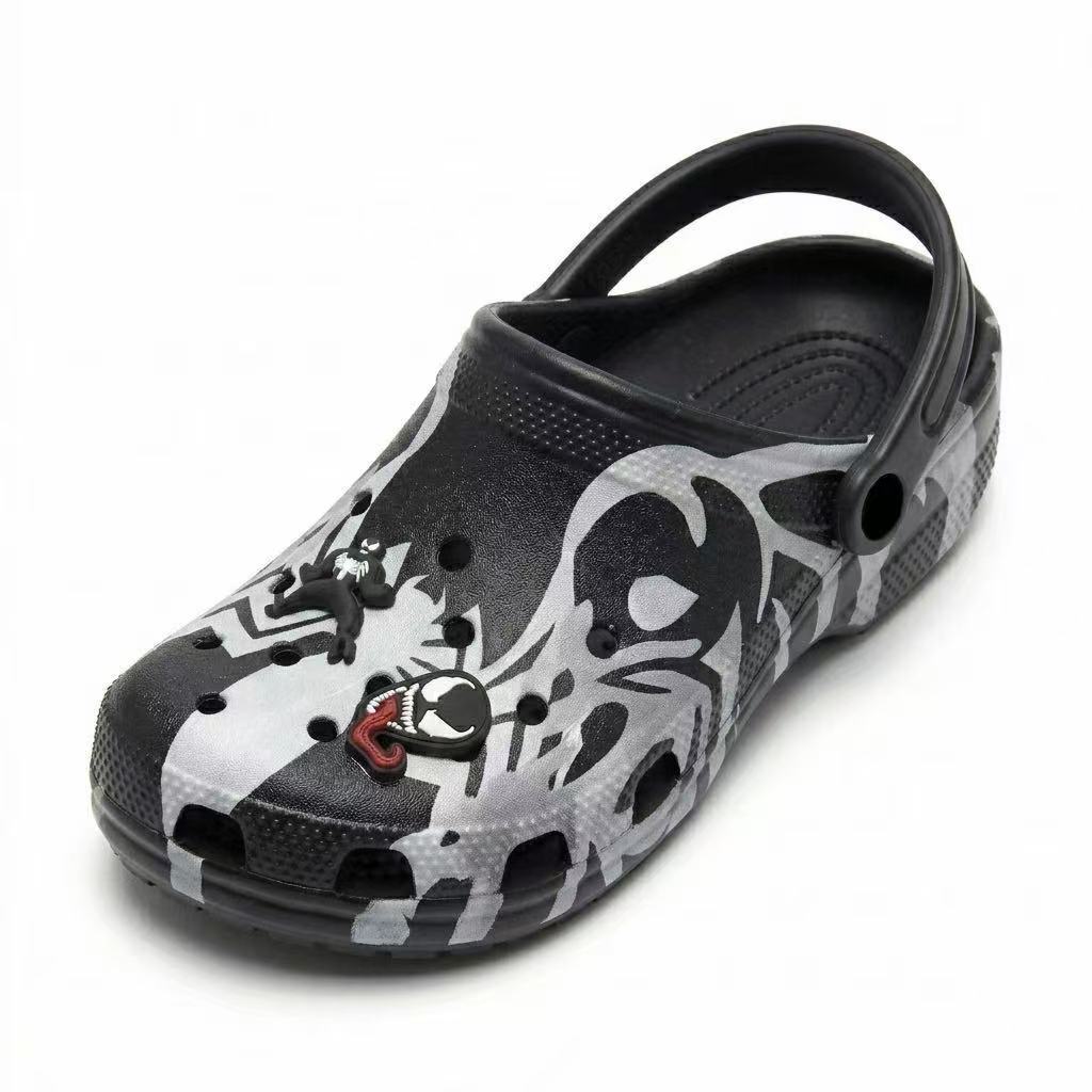 Nouveaux sabots Venom à imprim - Men'S Shoes Black And White avis et prix