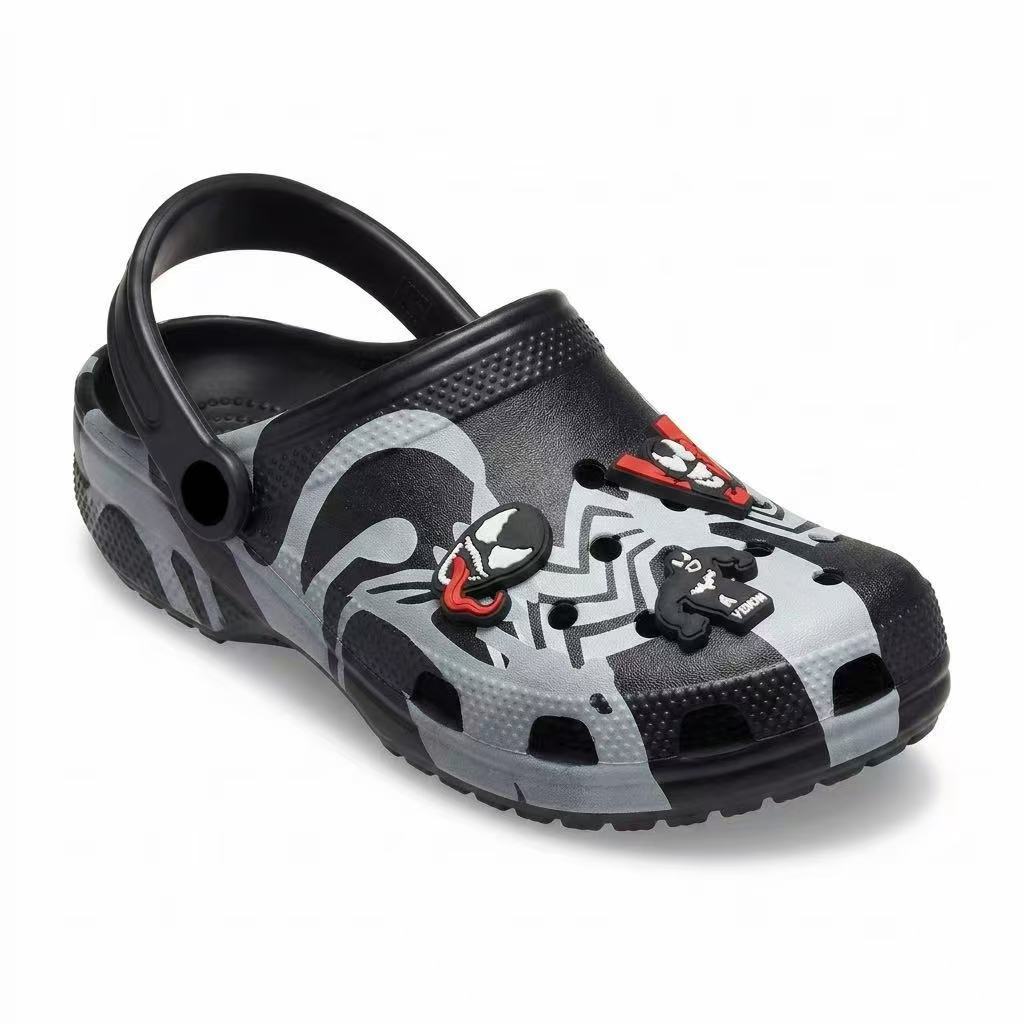Nouveaux sabots Venom à imprim - Men'S Shoes Black And White avis et prix