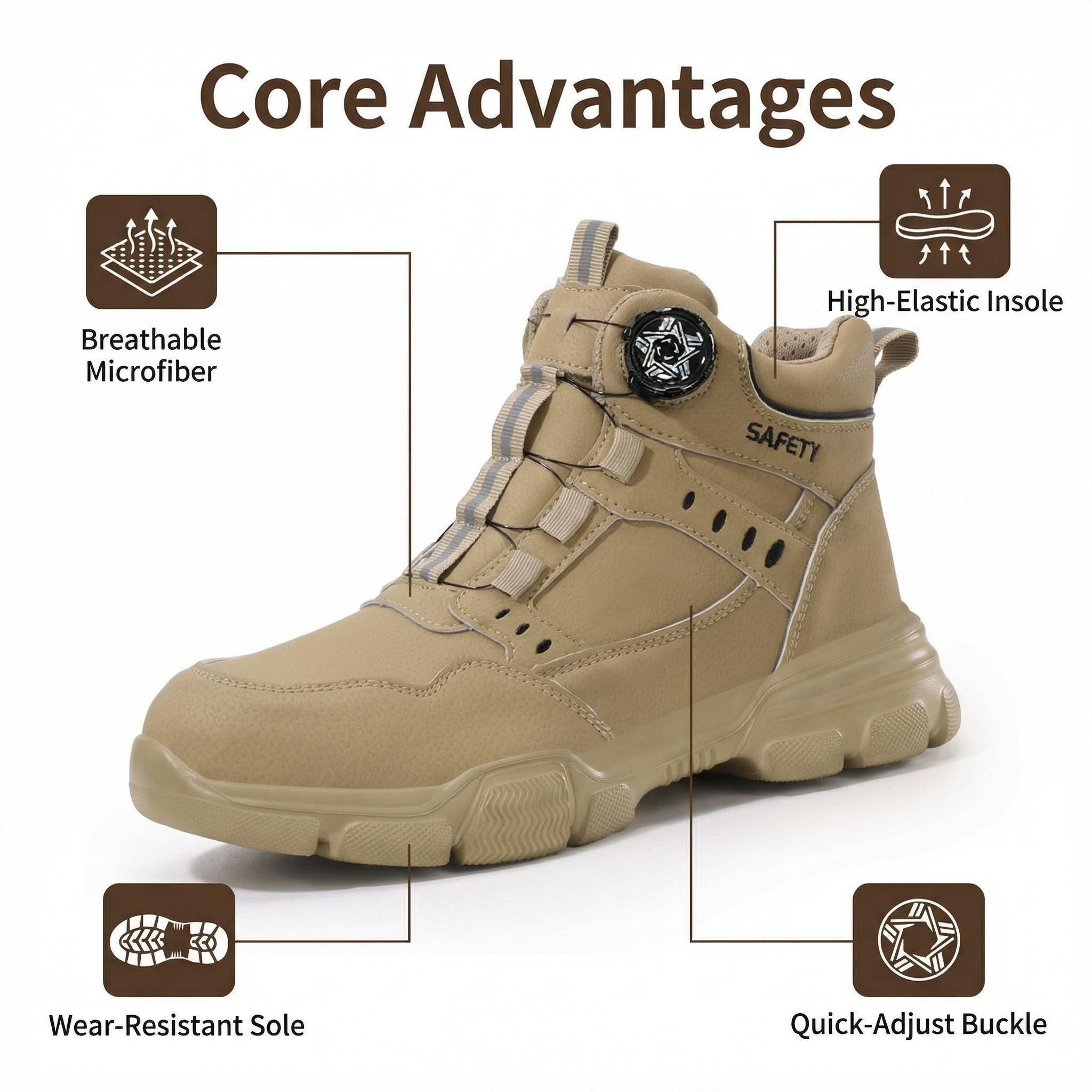 Bottes de travail indestructib - Work Boot Steel Toe avis et prix