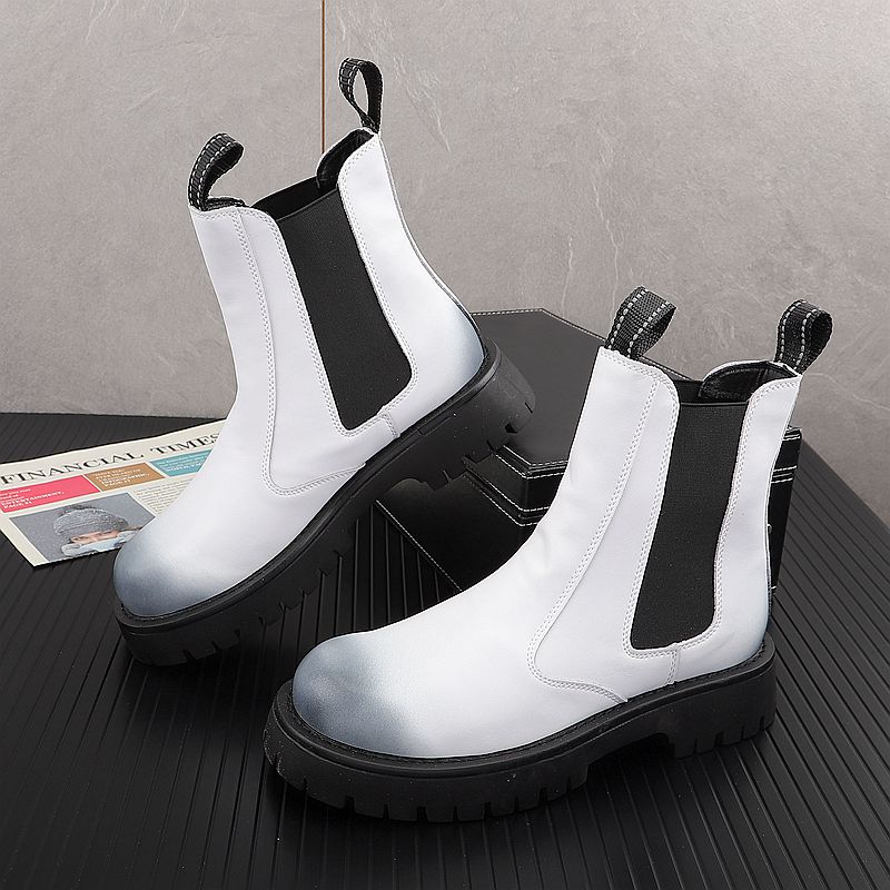 Bottes de luxe pour hommes en  - Men'S Shoes Black And White avis et prix