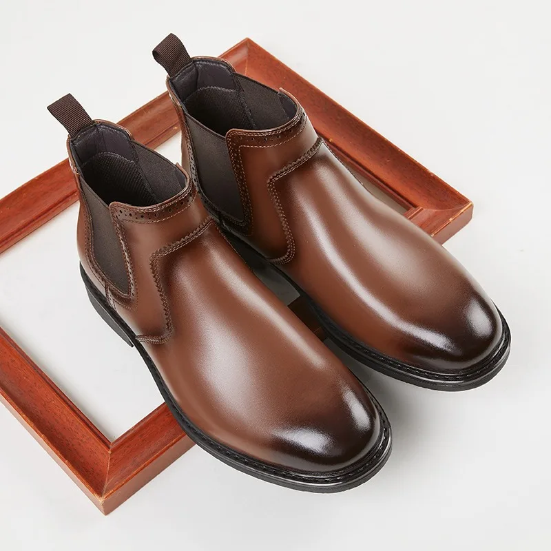 Bottes Oxford en cuir Vintage  - Men Shoes Oxford avis et prix