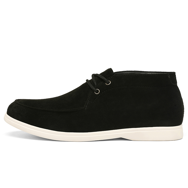 Bottines Chukka classiques en  - Men'S Shoes Black And White avis et prix